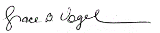 Grace B. Vogel signature