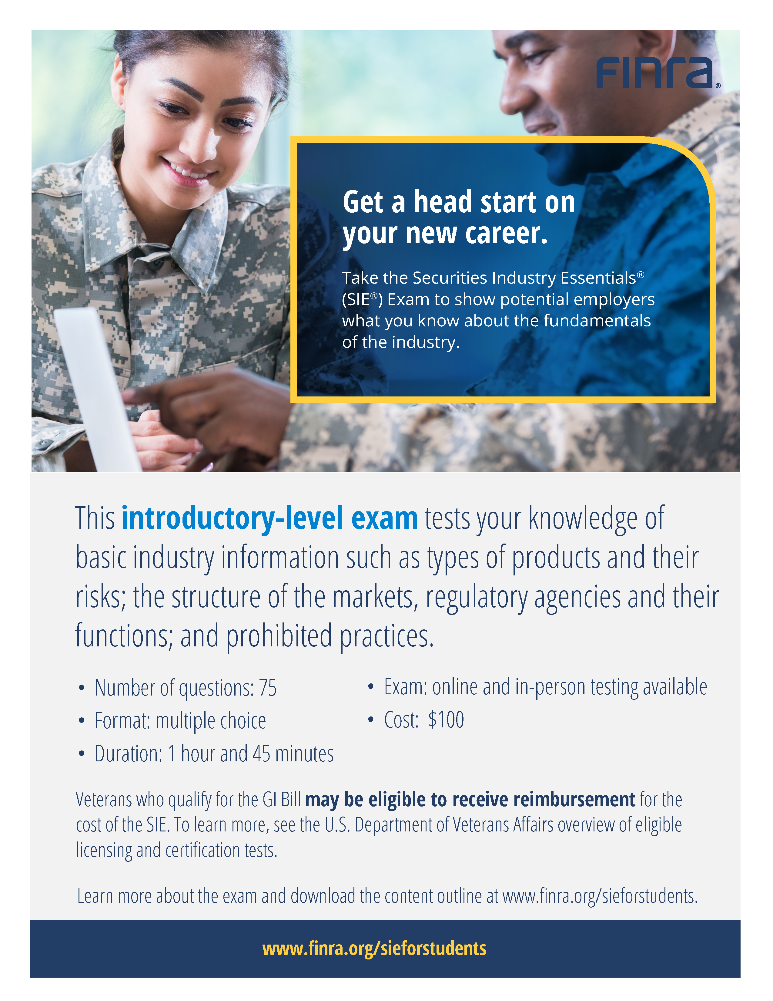 SIE Digital Postcard Military New Career