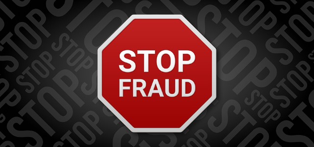 Stop fraud sign 3D illustration stock illustration