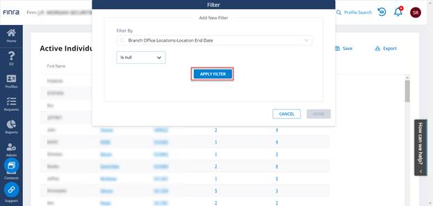 FINRA Gateway instructions screenshot