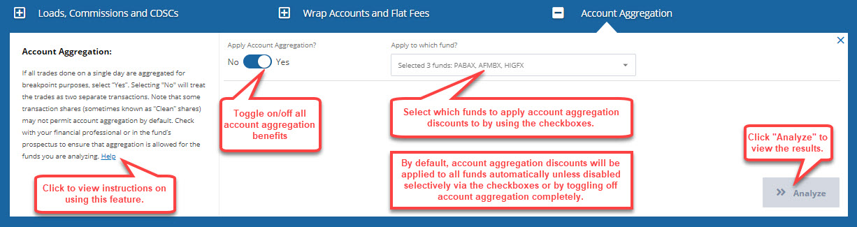 fund analyzer account aggregation