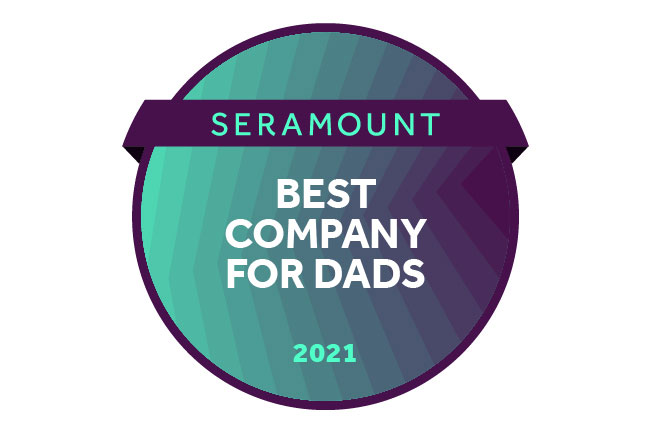 Seramount 100 Best Companies for Dads award