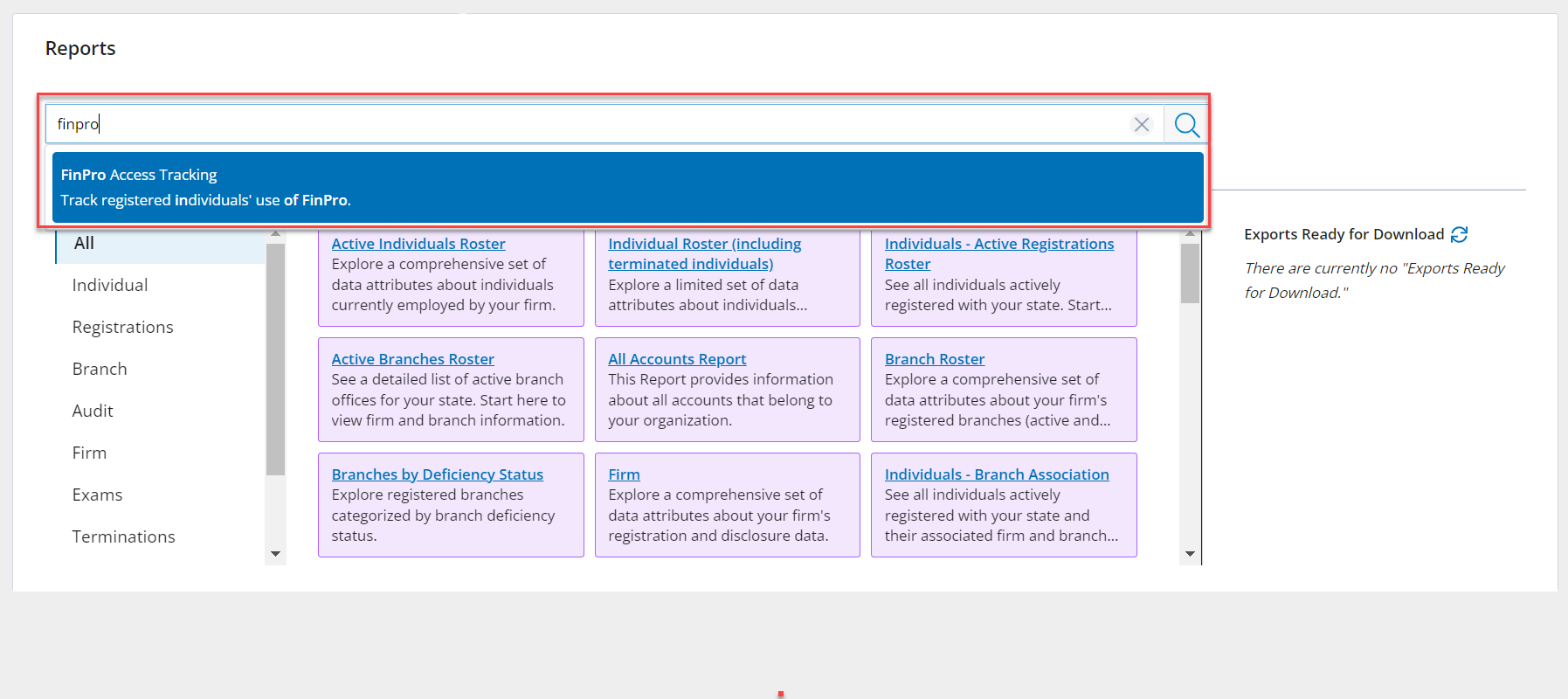 Tracking FinPro Attestations