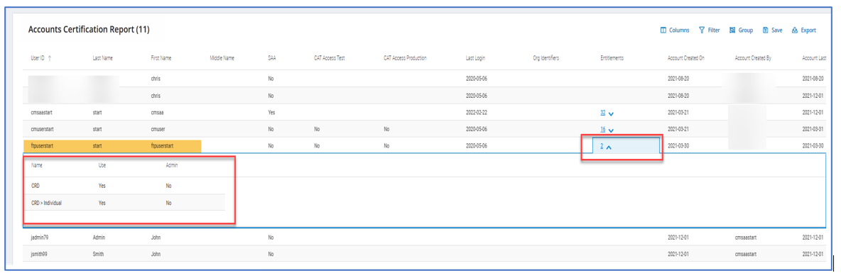 Entitlement Reference Guide - Section 10 - 10.1 export privs