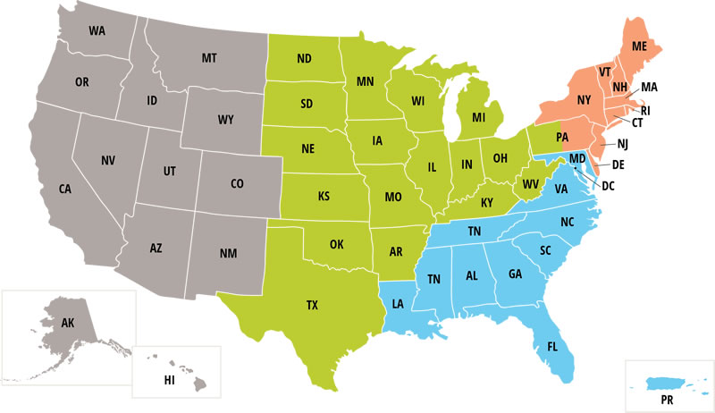 Hearing Locations Map