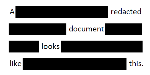 redacted example