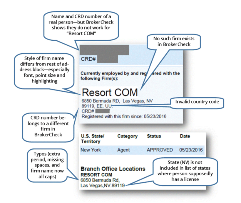  Red Flags of Doctored BrokerCheck Report