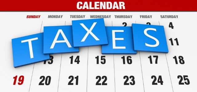 income tax calendar