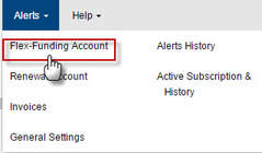 Alerts Flex Funding Account