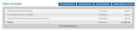 Open Invoices