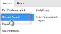 Renewal Account Alert