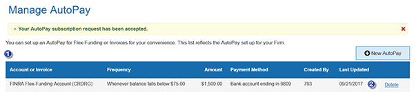 Delete AutoPay Subscription