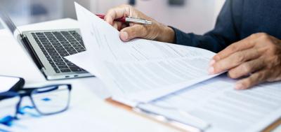 reviewing documents
